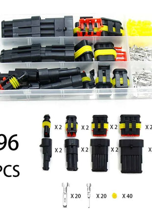 Waterproof Connectors Kit Automotive Wire Quick Connector Electrical In Car Wiring Auto Seal Socket 1 2 3 4 5 6 Pin Plug Kit Way