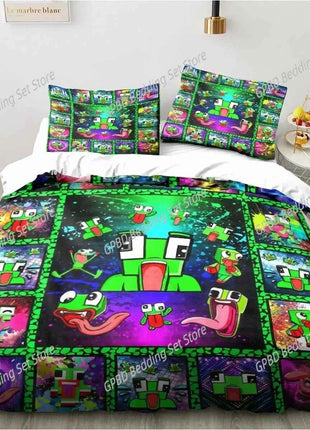 Cartoon Funny Play Unspeak.able Comfortable Duvet Quilt Cover Pillowcase Bedding Set Children Bedroom Decoration Home Textile
