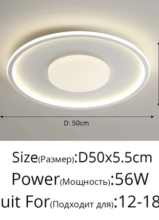 Lampada da Soffitto LED Moderna e Semplice per Camera da Letto e Studio dei Bambini, Illuminazione Decorativa per Soggiorno, Cucina e Interni