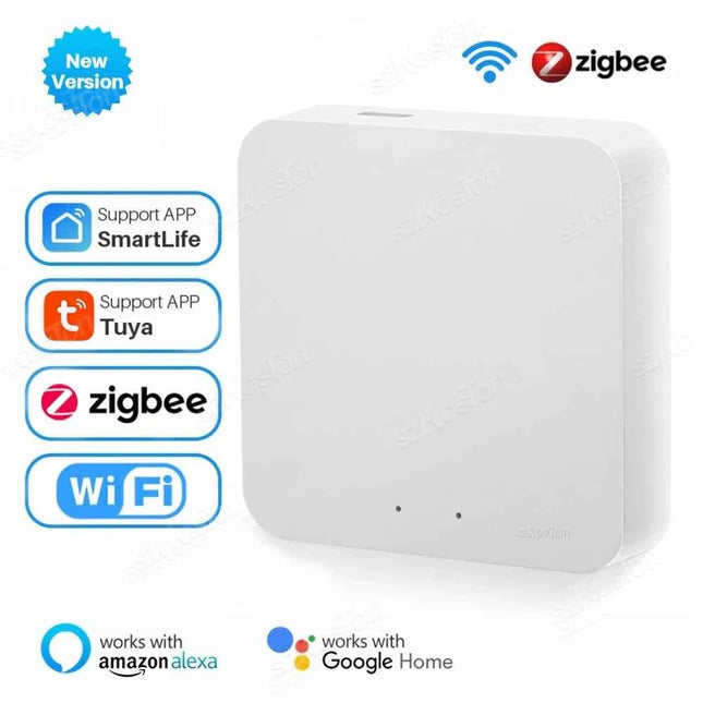 Tuya Zigbee 3.0 Gateway Hub Smart Home Wireless Bridge Smart Life APP Remote Control Automation Device Works with Alexa Google
