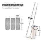 Hand Free Flat Floor Mop And Bucket Set For Professional Home Floor Cleaning System With Washable Microfiber Pads For Hardwood