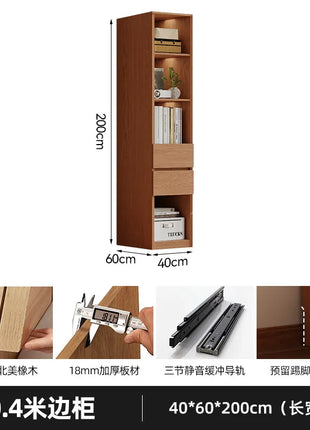 Armadio in Legno Massello di Rovere — Stile Nordico Scandinavo | Guardaroba Modulare per Camera da Letto