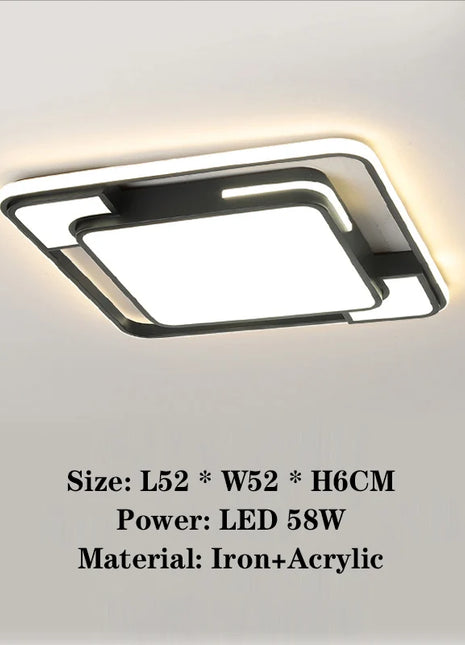 Soggiorno Lampada da soffitto a LED Moderna semplice camera da letto Sala da pranzo Luce Nordic Lustre Decorazione domestica Illuminazione interna Lampadario