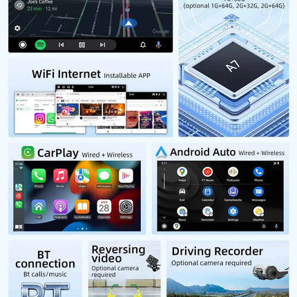 BQCC 7" Android 13 Octa Core Car Player Mirrorlink Carplay WIFI GRS For Volkswagen VW CC Passat B7 Polo Golf 5 6 Jetta mk5 mk6