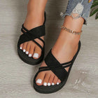 Pantofole piatte antiscivolo resistenti all'usura con cintura nera pura di tendenza della moda da donna