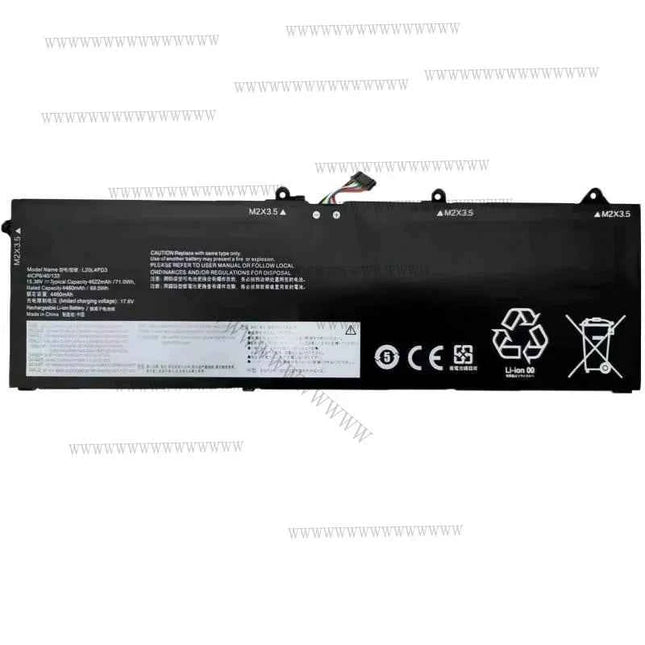 HD 15.36V 71Wh New Laptop Battery L20L4PD3 L20M4PD3 for Lenovo Legion S7 Slim 7 15ACH6    ThinkBook 16p G2 Ser