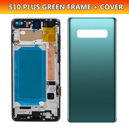 TFT con cornice per Samsung S10 Plus S10 + G975F Display LCD Touch Screen digitale per Samsung S10 G973F Parti di ricambio per schermo