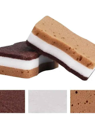 2-20Pcs Three-Layer Seaweed Cleaning Sponges Dishwashing Sponges High-Quality Kitchen Cleaning Cloths Kitchen Cleaning Brushe