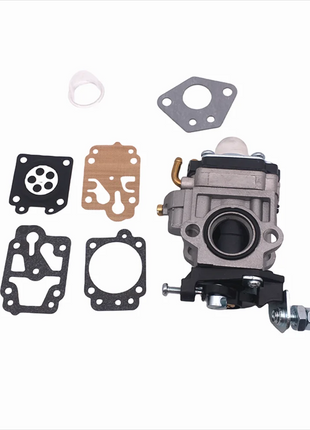 Kit Carburatore da 15mm per Decespugliatore 43CC 52CC 47CC 49CC con Guarnizione, Tubo, Filtro Benzina e Candela per CG430 CG520 BC430 BC520
