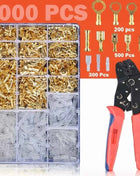 Maschio Femmina Scatola di Filo Cavo Isolato Connettore Macho 2.8/6.3mm Terminali A Crimpare Elettrici Termin Spade Connettori Kit Assortiti