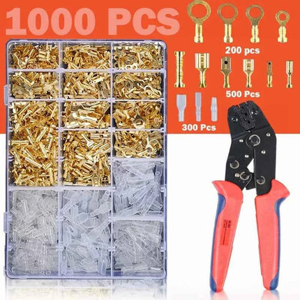 Maschio Femmina Scatola di Filo Cavo Isolato Connettore Macho 2.8/6.3mm Terminali A Crimpare Elettrici Termin Spade Connettori Kit Assortiti