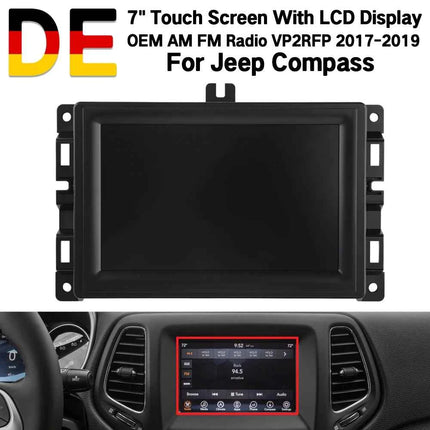 TDO-WXGA0700K00057-V1 TDO-WXGA0700K00033-V2 7 Inch Uconnect LCD Display For Jeep Compass 2017-2020 Car Navigation LCD Screen