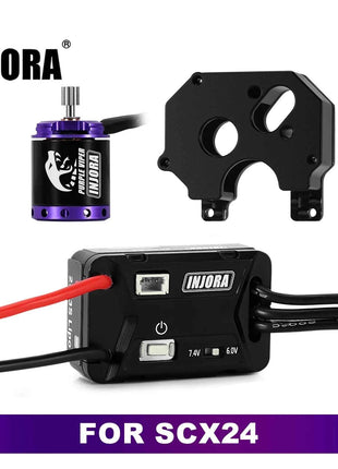 INJORA MBL32 G2 Waterproof Brushless ESC & 1721 Purple Viper Outrunner Motor for 1/24 Axial SCX24