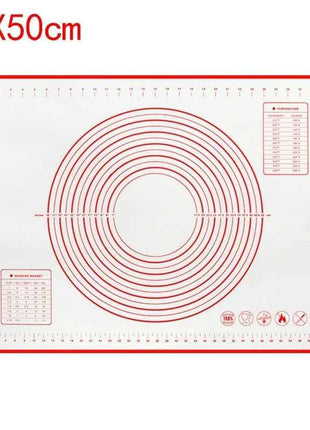 UNTIOR 1PCS Silicone Baking Mat Kneading Pad Dough Mat Pizza Cake Dough Maker Kitchen Cooking Grill Non-Stick Gadgets Bakeware