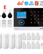 WiFi + GSM/4G and 2G Wireless Security Protection Smart Home App and Tuya Home Security Alarm System Alexa Remote Operation 433 Mhz