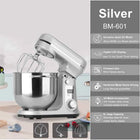 BioloMix 6-speed Kitchen Food Stand Mixer 1200W DC Quiet Motor  6L Stainless Steel Bowl with Cream Egg Whisk Whip Dough Kneader