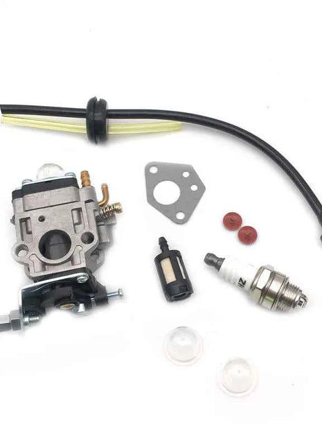 Carburatore Carb Kit per decespugliatore 43cc 49cc 52cc decespugliatore con tubo di tenuta candela filtro benzina per motore 40-5 44-5