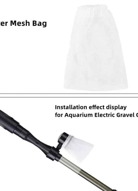 20pcs Easy Clean Filter Mesh Bag for Aquarium Gravel Cleaner Net Bag Fish Tank Water Changer Filter Accessories Reusable Bag