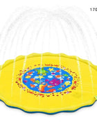 Summer Kids Play Mat Spray Water Mat Giant Cartoon Inflatable Toys Beach Garden Outdoor Game Lawn Swimming Pool Mat Toys for Boys and Girls