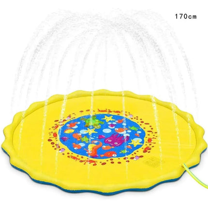 Tappetino per giochi estivi per bambini Tappetino per acqua spray Giocattoli gonfiabili per cartoni animati giganti Giardino da spiaggia Gioco all'aperto Tappetino per piscina per prato Giocattoli per ragazzi e ragazze