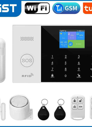 Tuya Smart Wifi GSM Security Alarm System for Home Wireless 2G Alarm System Panel Smart Life App Control work with Alexa