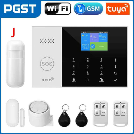 Tuya Smart Wifi GSM Security Alarm System for Home Wireless 2G Alarm System Panel Smart Life App Control work with Alexa