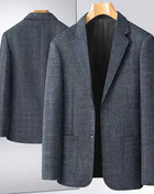 Blazer Uomo Slim Fit a Quadri - Stile British Cerimonia 2025