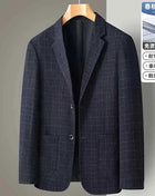 Blazer Uomo Slim Fit a Quadri - Stile British Cerimonia 2025