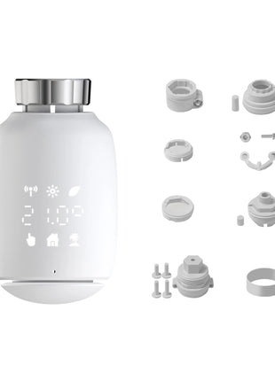 GIRIER TRV ZigBee Valvola termostatica per radiatore Tuya Termostato per radiatore intelligente Regolatore di temperatura programmabile Funziona con Alexa