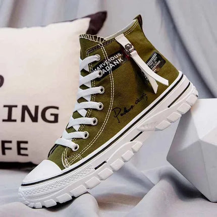 Tenis Masculino Scarpe da uomo Scarpe di tela vulcanizzate Sneakers alte Scarpe casual con plateau traspiranti Scarpe da ginnastica da uomo Scarpe da ginnastica robuste