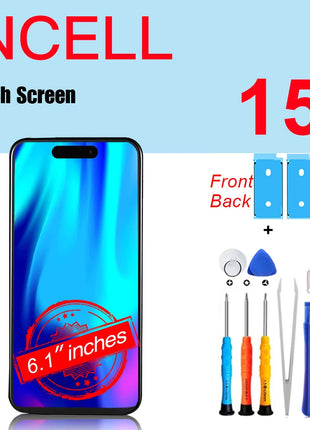 PINZHENG Schermo di alta qualità INCELL LCD OLED per iPhone 14 Pro 15 Plus 13 Pro Max Display per sostituzione iPhone con strumenti