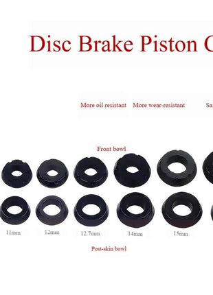 Kit Guarnizioni Pistone Freno a Disco per Moto/Elettriche 10mm-22.2mm, Guarnizione Olio Anteriore e Posteriore - 1 Set