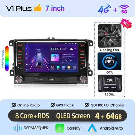 Junsun CarPlay Android Auto Car Intelligent Systems for Volkswagen VW Passat B6 B7 T5 Tiguan Touran GOLF POLO Autoradio