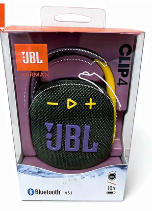 Altoparlante Bluetooth Wireless JBL CLIP 4, Clip alla Moda per Campeggio e Viaggi, Mini Subwoofer Portatile per Esterni