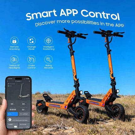 TOFUN TF3 PRO Electric Scooter 1200W with APP speed Maxi 50 km/h autonomy 40-50km 48V 15.6Ah tires 10 inch 4 Modes foldable