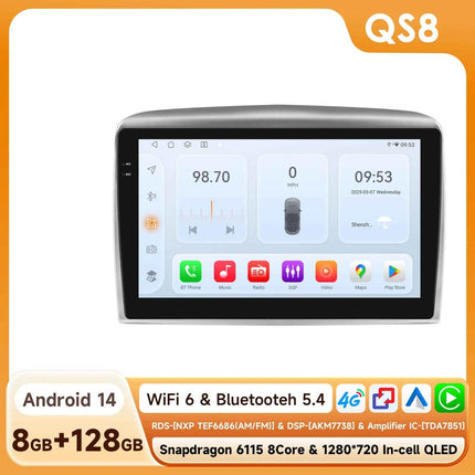 Hizpo 8Core 2Din AI Android 14 Car Radio For Lancia Ypsilon 2006-2011 Car Multimedia GPS 4G Carplay 360Camera By Snapdragon 6115