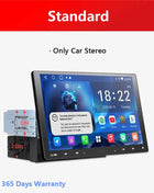 10 inch Android Car Stereo Single 1 Din Retractable Screen Apple CarPlay Android Auto 1Din Car Bluetooth Radio Head Unit