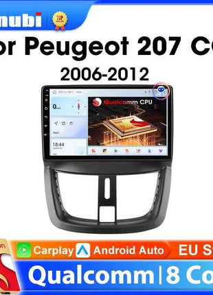 Android Wireless Carplay Car Radio for Peugeot 207 CC 207CC 2006-2015 Multimedia Player 2Din Navigation Stereo Head Unit Auto