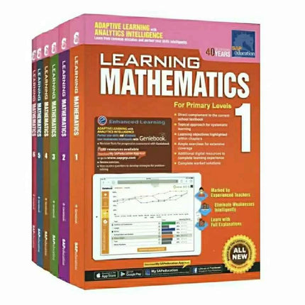 6 libri/set SAP Learning Mathematics Book Grado 1-6 I bambini imparano libri di matematica Singapore Libro di testo di matematica della scuola primaria