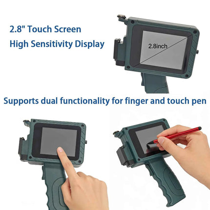 DCODE DC15 12.7mm Portable Handheld Inkjet Printer Mini Handheld Printer Non-encrypted QR Barcode Image Logo Date Coding Machine