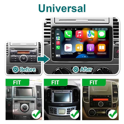 "Screen Universal Android 14 Car Radio Carplay Car Radio For VW Volkswagen Hyundai Toyota 2DIN Bluetooth Multimedia Player