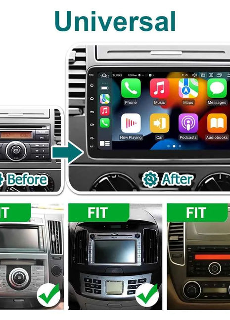 "Screen Universal Android 14 Car Radio Carplay Car Radio For VW Volkswagen Hyundai Toyota 2DIN Bluetooth Multimedia Player