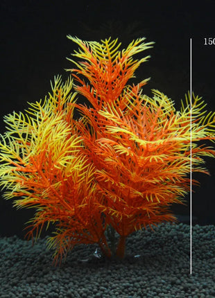 Artificial Aquarium Decor Plants Water Weeds Ornament Aquatic Fish Tank Simulation Grass Flower Decoration Accessories