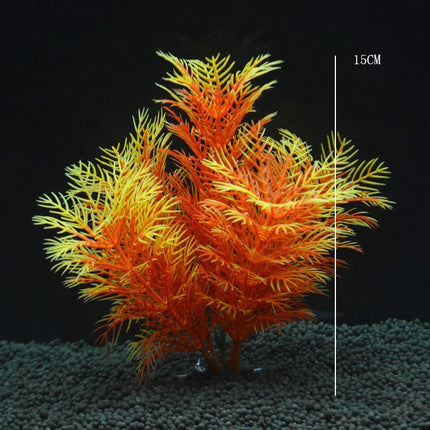Artificial Aquarium Decor Plants Water Weeds Ornament Aquatic Fish Tank Simulation Grass Flower Decoration Accessories
