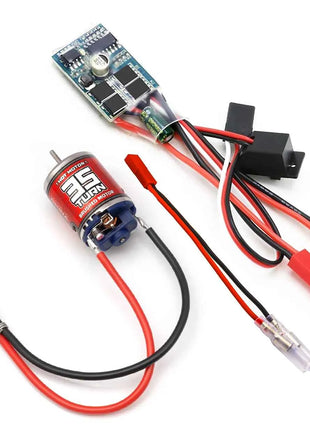 RC 370 external Brushed Motor 25T-45T ,30A Micro brushed ESC kit for 1/16 1/18 1/24 RC Car/Ship Crawler Axial SCX24 Tamiya Traxx