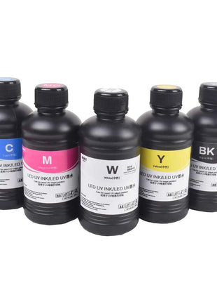 UV Ink LED UV Printer INK for UV Printer 1390 L1800 L800 XP600 TX800 L805 UV Flatbed Printer 250ML/500ML CMYKW UV Neutral Ink