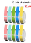10 rolls mix color