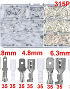 Male Female Insulated Cable Wire Connector Macho 2.8/6.3mm Electrical Crimp Terminals Spade Connectors Assortment Kit