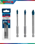 Bosch 2608900595   3X Expert HEX-9 Set di punte per trapano in ceramica dura 5-8 mm Set di punte a percussione professionali durevoli Accessori per utensili elettrici