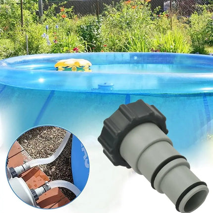 Adattatore per Piscina, Connettore a Serpentina da 32/38mm a Filettatura da 2 Pollici, 2 Pezzi, Adattatore per Pompa Filtro a Sabbia Intex Bestway
